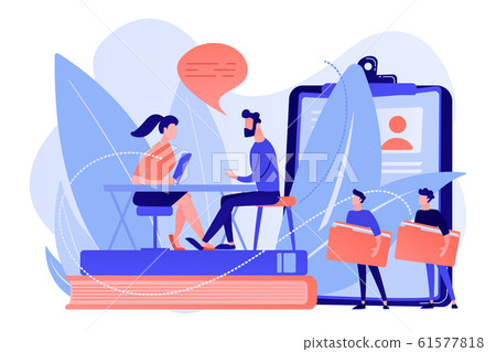Job interview concept vector illustration. - Stock Illustration ...