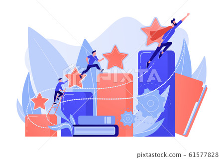 Career development concept vector illustration. Career development concept vector illustration. 61577828