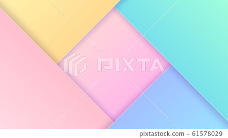 Pastel colorful geometric elements abstract 61578029