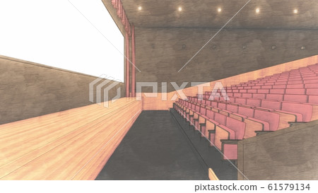 Movie theater no people seat folded illustration 77 61579134
