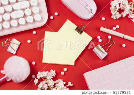 paper, pen, keyboard 61579581