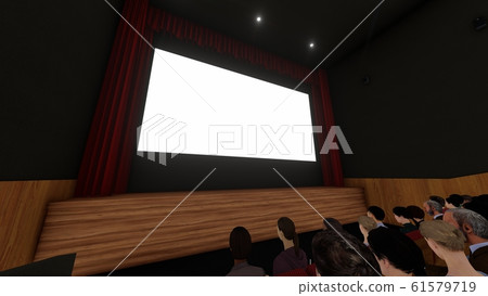 Movie theater people available adult screen white illustration 16 61579719
