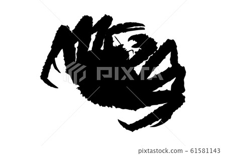 動物剪影海和河蟹4 61581143