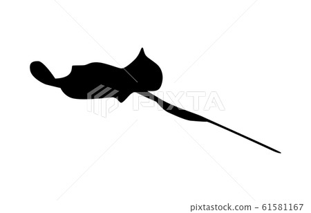 Animal silhouette sea / river ray 5 61581167