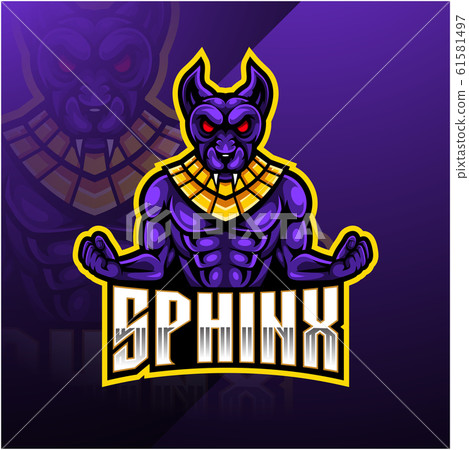 Sphinx sport mascot logo design 61581497