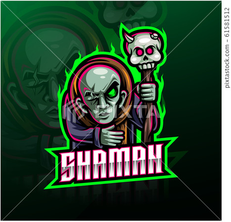 Shaman sport mascot logo design 61581512