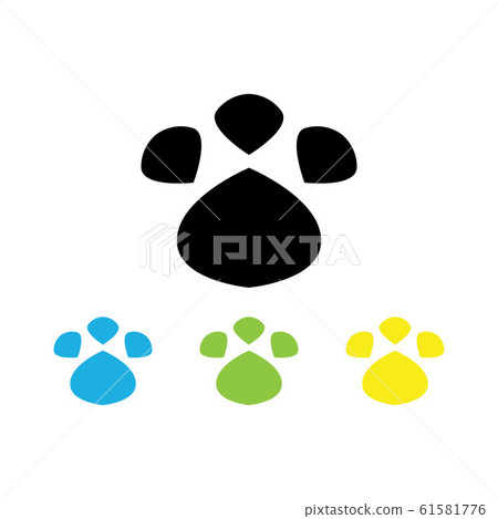 DOG print icon vector logo eps DOG print icon vector logo eps 61581776