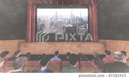 電影院裡的人在那裡成人銀幕城市插圖45 61582433