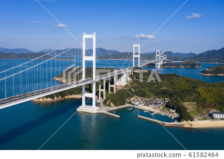 Mashima and Kurushima Strait (Shimana Kaido) Aerial photography Mashima and Kurushima Strait (Shimana Kaido) Aerial photography 61582464