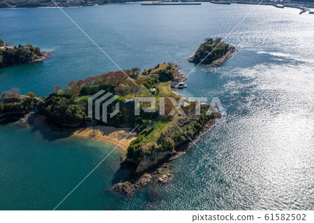 無人機鳥瞰野島(愛媛郡今治市/島波海道) 無人機鳥瞰野島(愛媛郡今治市/島波海道) 61582502