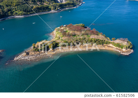 Nojima (Ehime Prefecture Imabari City / Shimanami Kaido) aerial view Nojima (Ehime Prefecture Imabari City / Shimanami Kaido) aerial view 61582506