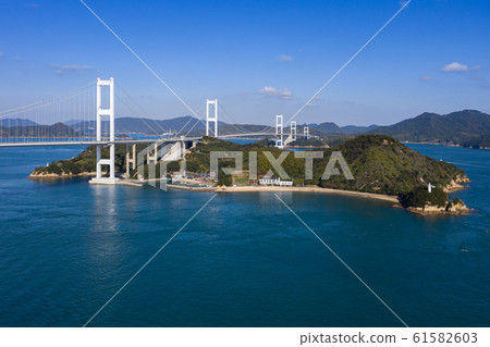 Mashima and Kurushima Strait (Shimana Kaido) Aerial photography Mashima and Kurushima Strait (Shimana Kaido) Aerial photography 61582603