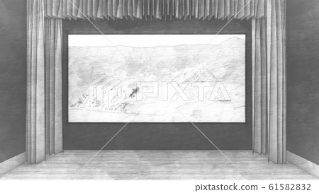 Movie theater there are adults screen snow illustration 88 Movie theater there are adults screen snow illustration 88 61582832