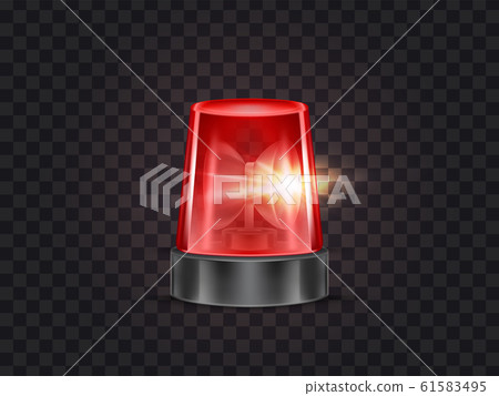 red emergency flashing beacon with siren red emergency flashing beacon with siren 61583495