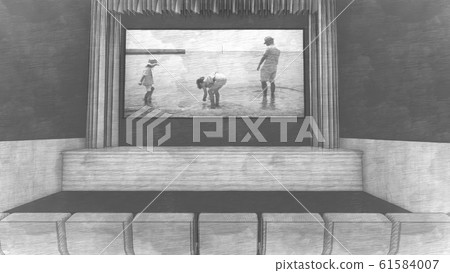 電影院沒有人放映家庭海圖85 61584007