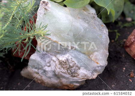 Natural mineral on the earth closeup 61584032