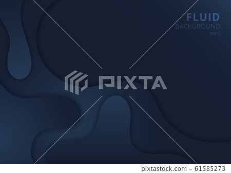 Abstract fluid wave shape dark blue background - Stock Illustration ...