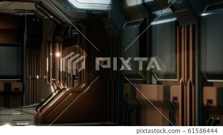 3D rendering of realistic sci-fi spaceship 3D rendering of realistic sci-fi spaceship 61586444