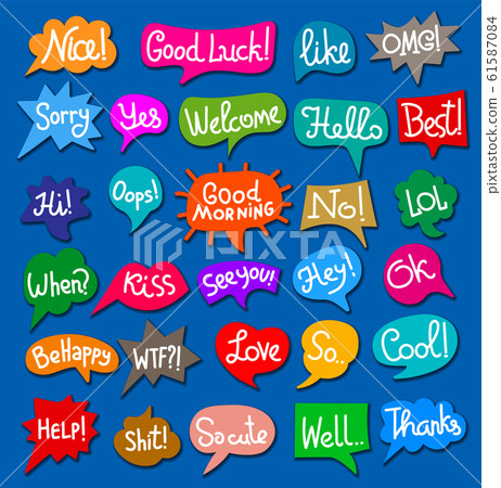 bubbles speech stickers bubbles speech stickers 61587084