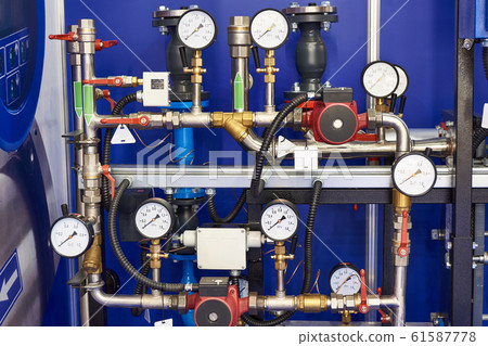 Industrial installation. Pipes with pressure Industrial installation. Pipes with pressure 61587778