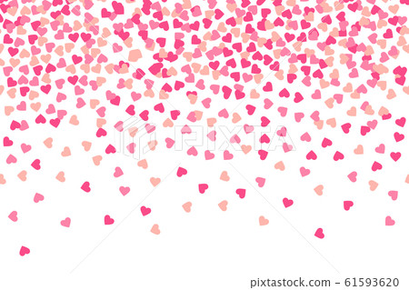 Valentines heart rain background illustration Valentines heart rain background illustration 61593620
