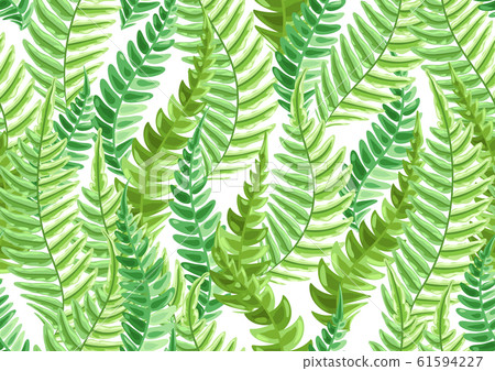 Seamless pattern with fern leaves. Seamless pattern with fern leaves. 61594227