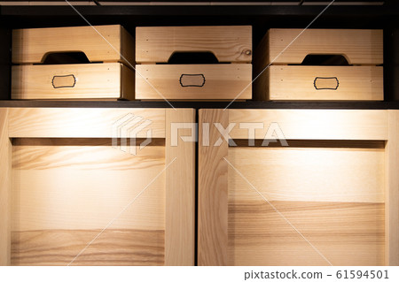 wooden boxes for storing things in the house 61594501