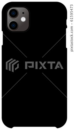 Smartphone Case Template Illustration Black Stock Illustration