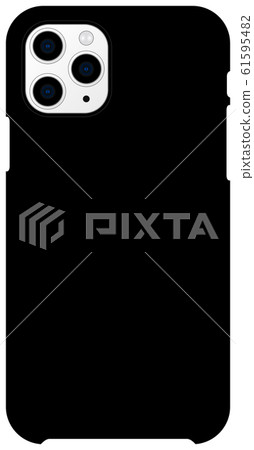 智能手機保護殼模板圖(黑色)/ iPhone 11pro 智能手機保護殼模板圖(黑色)/ iPhone 11pro 61595482