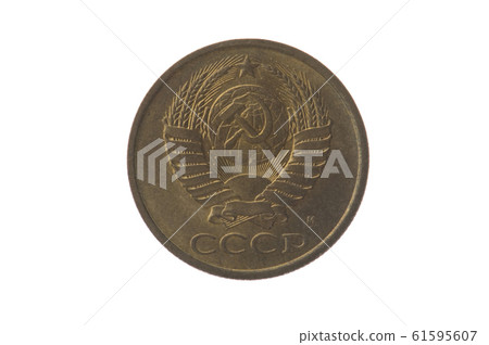 Russian coin closeup Russian coin closeup 61595607