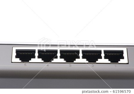 ethernet switch close up 61596570