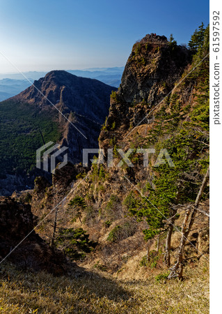 Rock peaks and Kengamine at the head of Mt. 61597592
