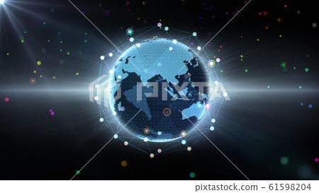 Earth universe world world global digital network technology china india asean 61598204