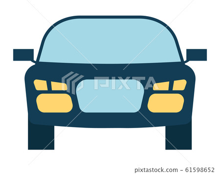 Automobile Sedan Bonnet View of Vehicle Vector Automobile Sedan Bonnet View of Vehicle Vector 61598652