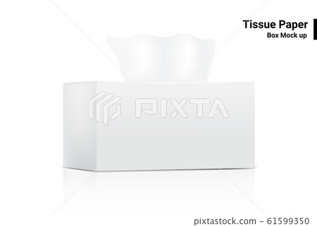 Download White Tissue Box Mock Up Realistic Product Stock Illustration 61599350 Pixta