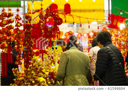 中國年,裝飾品,新年,中国の年、装飾、新年、Chinese year, decorations, n 中國年,裝飾品,新年,中国の年、装飾、新年、Chinese year, decorations, n 61599804