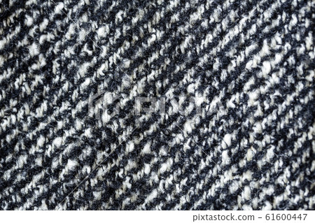 黑色和白色花呢織物背景 黑色和白色花呢織物背景 61600447