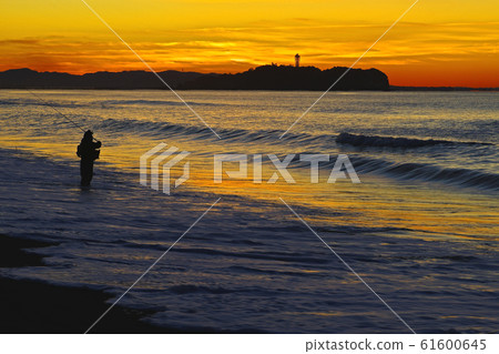 Enoshima from Chigasaki Beach Enoshima from Chigasaki Beach 61600645