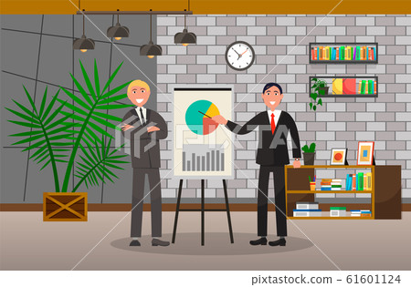Managers on Business Meeting, Office Room Interior Managers on Business Meeting, Office Room Interior 61601124