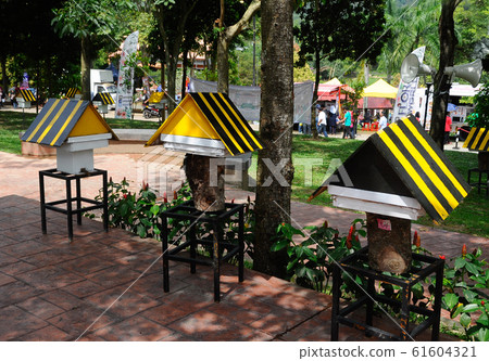 Man made home or nest for sting less bee or local tongue call kelulut Man made home or nest for sting less bee or local tongue call kelulut 61604321