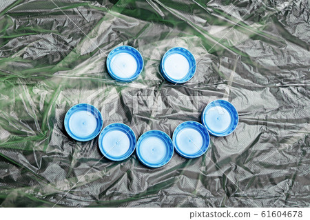 bottle cap garbage package background bottle cap garbage package background 61604678