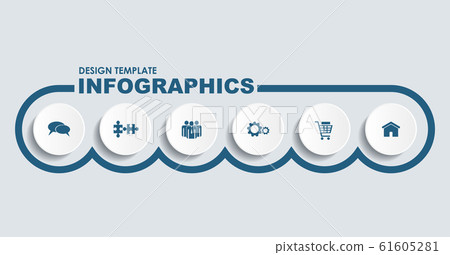 Infographic design template with place for your data. Vector illustration. 61605281