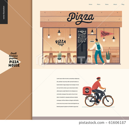 Pizza house - small business graphics - landing Pizza house - small business graphics - landing 61606187