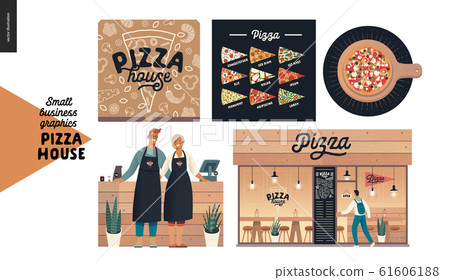 Pizza house - small business graphics - owners and Pizza house - small business graphics - owners and 61606188