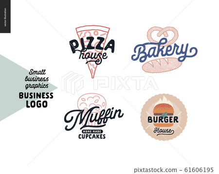 Logo - small business graphics - cafe and 61606195