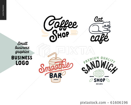 Logo - small business graphics - cafe and 61606196