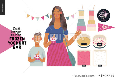 Frozen yoghurt bar - small business graphics - Frozen yoghurt bar - small business graphics - 61606245
