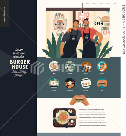 Burger house - small business graphics - landing Burger house - small business graphics - landing 61606261
