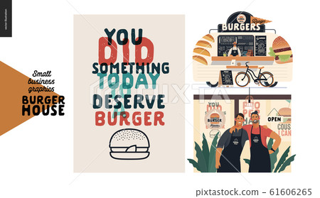 Burger house - small business graphics - set Burger house - small business graphics - set 61606265