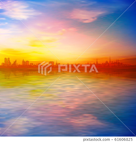 abstract spring background with gold sunset pink abstract spring background with gold sunset pink 61606825